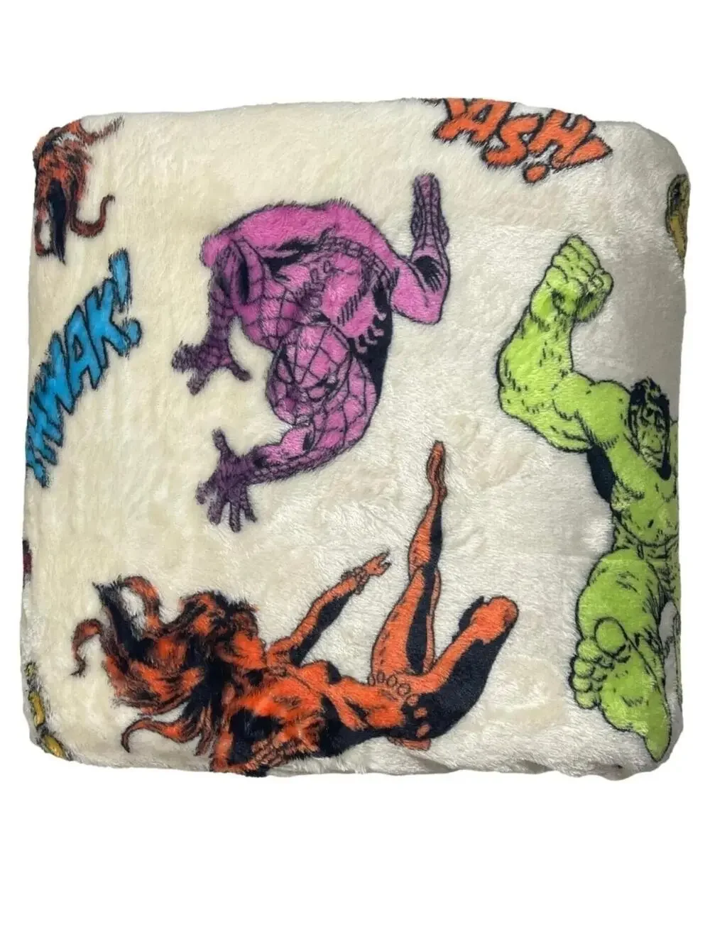 The Big One Marvel Avengers Oversized Plush Throw Blanket 5x6 FT Cream
